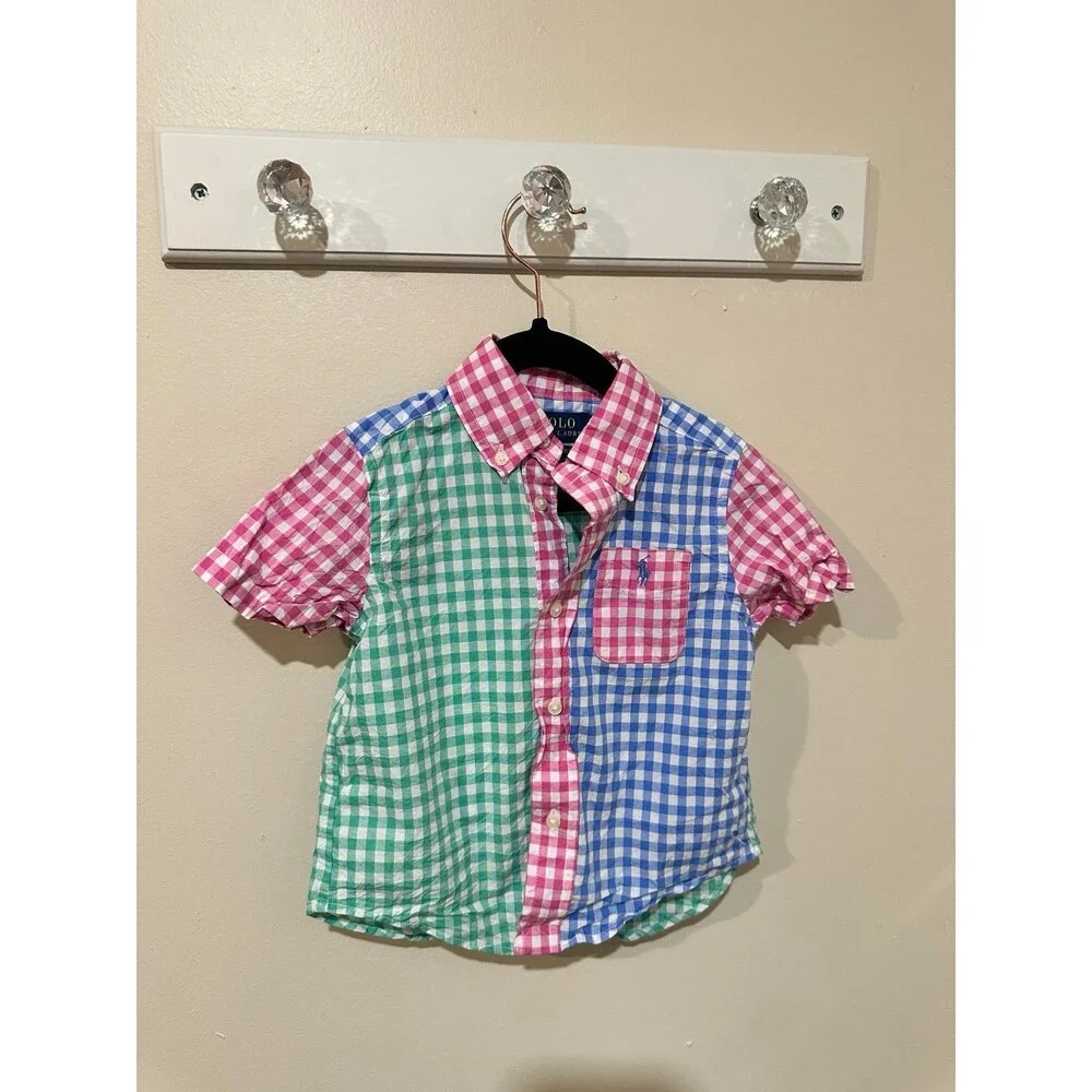 Button down matching boys